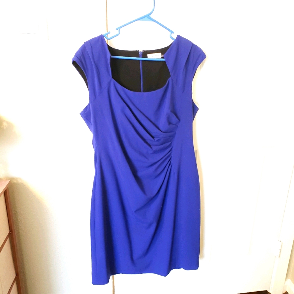 Calvin Klein ruched dress size 16